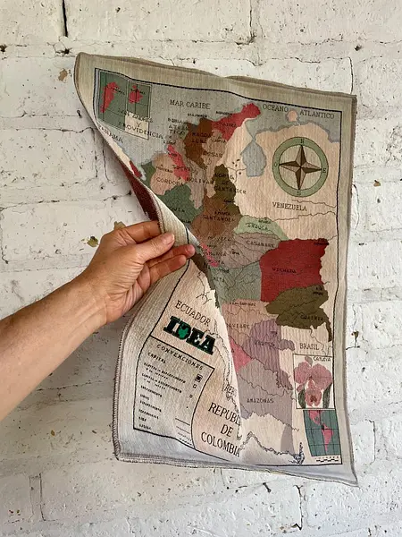 Mapa Político De Colombia Sobre Jacquard - Colombia 2000