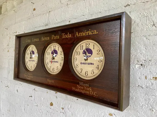 Reloj De Aeropuerto Eastern Air Lines - U.S.A. 1983