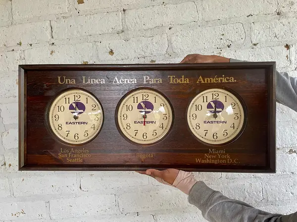 Reloj De Aeropuerto Eastern Air Lines - U.S.A. 1983