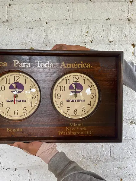 Reloj De Aeropuerto Eastern Air Lines - U.S.A. 1983