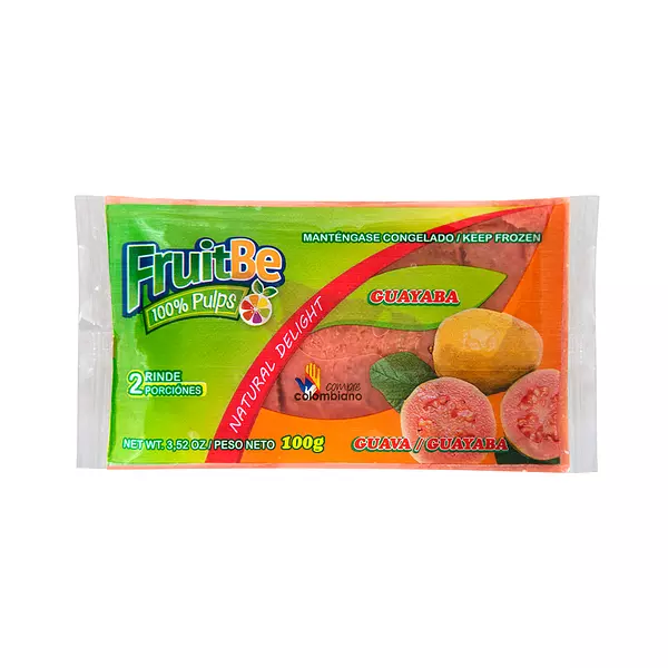 Pulpa de Fruta Guayaba de 100gr Fruitbe