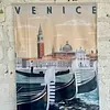 Tapiz De Venecia Con Góndolas