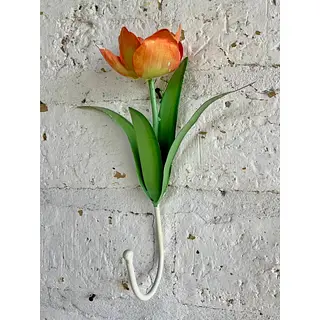 Tulipán Metálico Con Gancho De Colgar
