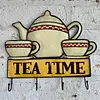 Perchero De Pared Con La Descripción " Hora Del Te"