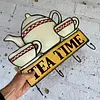 Perchero De Pared Con La Descripción " Hora Del Te"