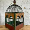 Jaula Decorativa Artesanal Abovedada Pintada A Mano