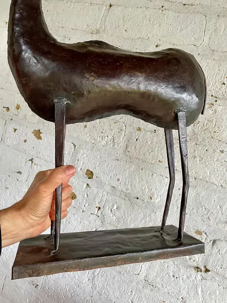 Escultura De Antílope Charles Marcak - U.S.A. 1989