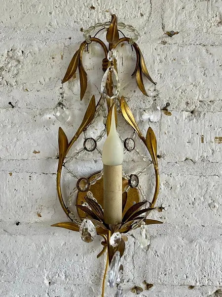 Lámpara De Pared De Una Luz - Italia 1980