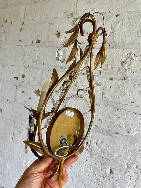 Lámpara De Pared De Una Luz - Italia 1980