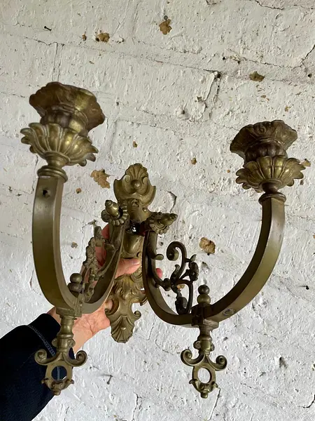Candelabro De Pared Dos Brazos