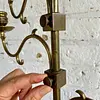 Candelabro En Bronce Con 3 Brazos Ajustables - India 1950