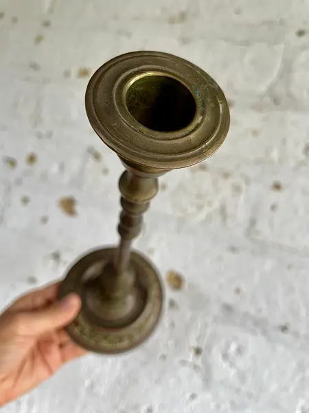 Candelabro De Bronce Indio