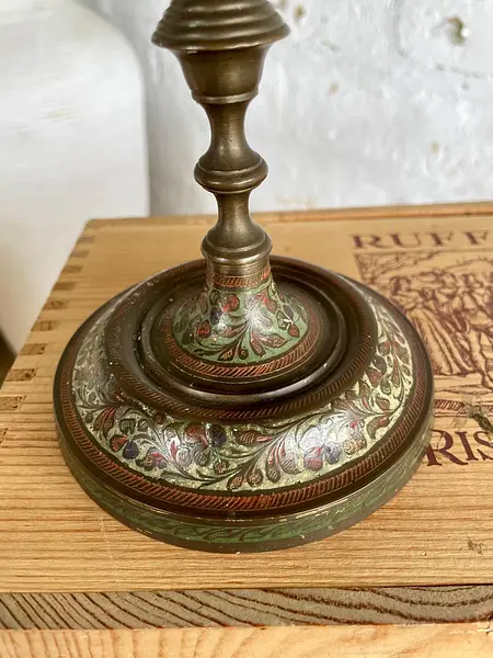 Candelabro De Bronce Indio