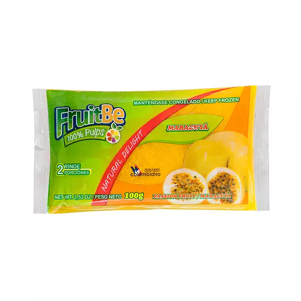 Pulpa de Fruta Maracuyá de 100gr Fruitbe