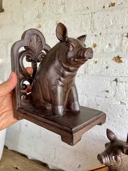 Cerdos Tranca Libros En Resina - U.S.A. 198