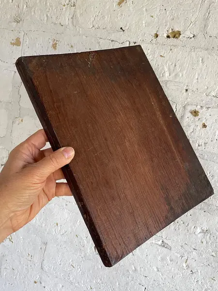 Virgen De Los Desamparados Cuadro Rústico - Colombia 1940