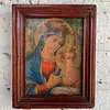 Virgen Del Perpetuo Socorro Icono Artesanal - Colombia 1950