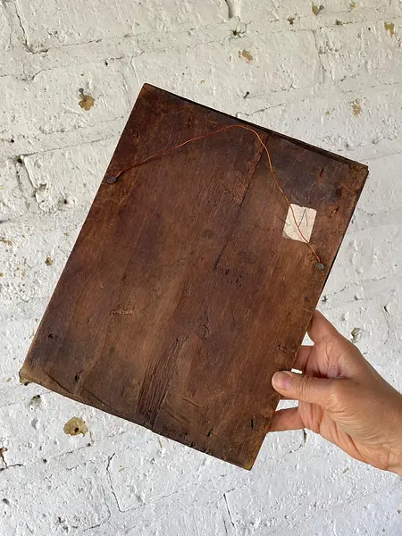 Virgen Del Perpetuo Socorro Cuadro Rústico - Colombia 1950