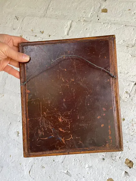 San José Y El Niño Icono Rústico - Colombia 1940