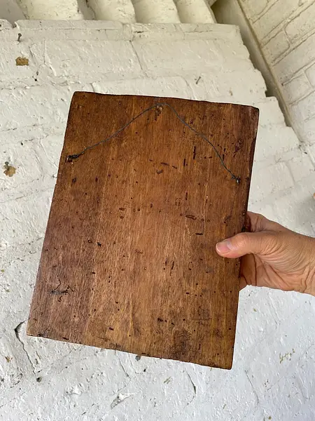 Nuestra Señora Del Rosario Cuadro Artesanal - Colombia 1940