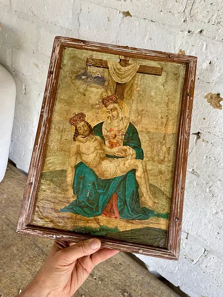 Icono Boyacense Estación Del Via Crucis - Colombia 1950