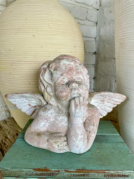 Angel Artesanal En Terracota