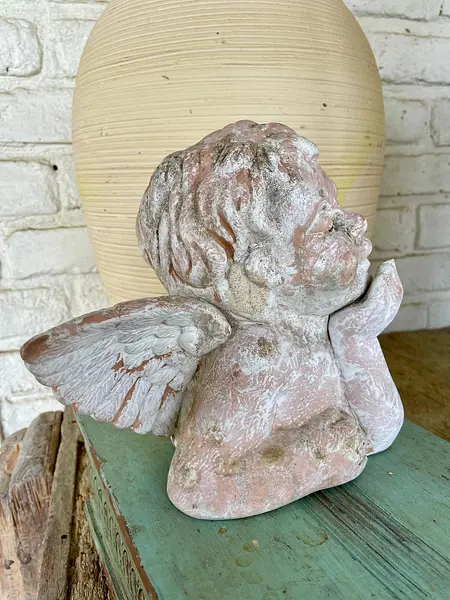 Angel Artesanal En Terracota