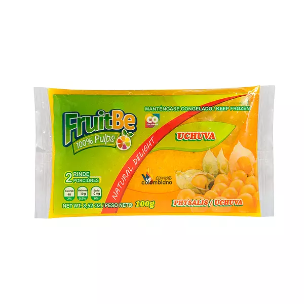 Pulpa de Fruta Uchuva de 100gr Fruitbe