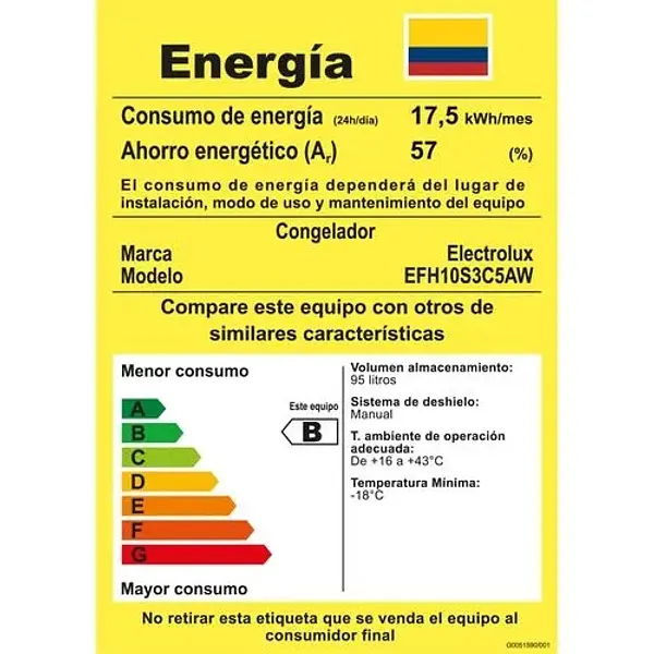 Congelador Electrolux 95l Frost Inverter Blanco