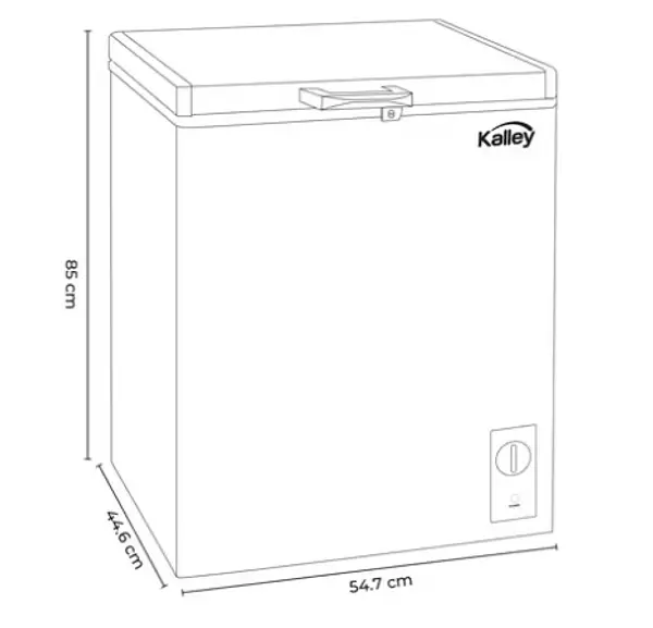 Congelador Kalley Dual 99 Litros Inverter