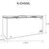 Congelador Kalley Dual 508 Litros