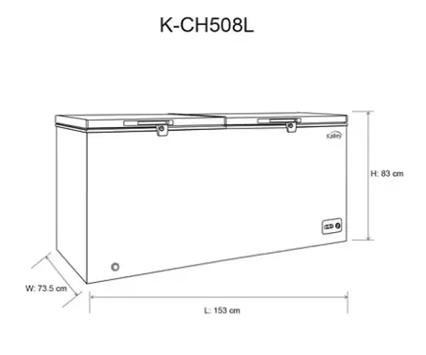 Congelador Kalley Dual 508 Litros