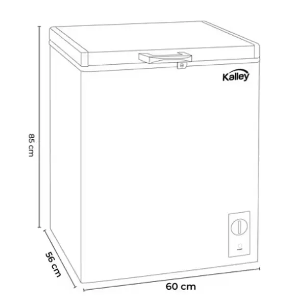 Congelador Inverter Kalley Dual 143 Litros