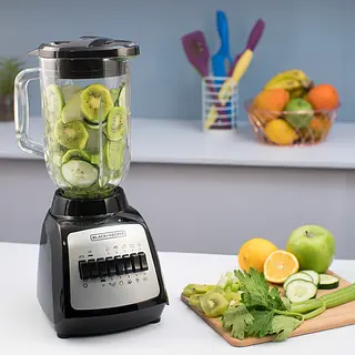 Licuadora Black+Decker Durapro Vaso Vidrio Negra 0029