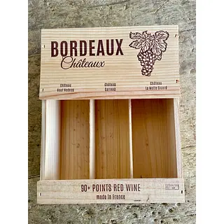 Caja Vinos Burdeos Para 3 Botellas - Francia 2024