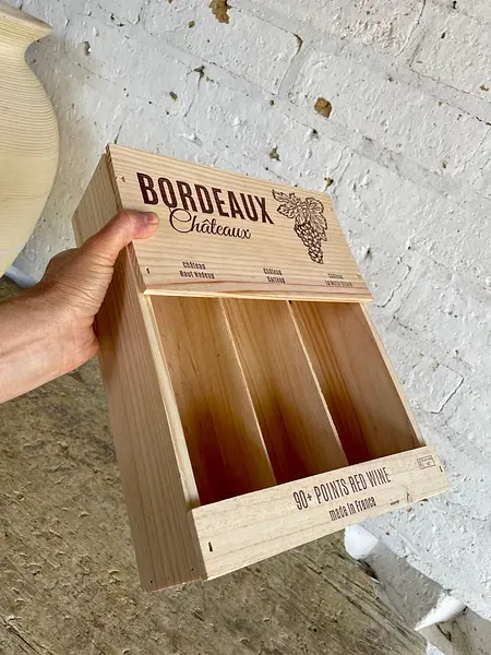 Caja Vinos Burdeos Para 3 Botellas - Francia 2024