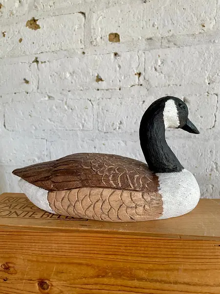 Pato Madera Tallada Canadiense Goose - U.S.A. 1990