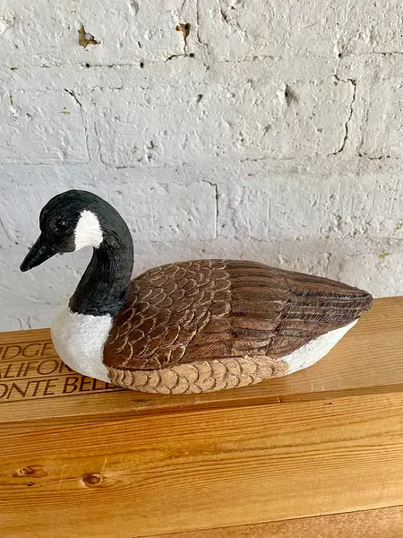 Pato Madera Tallada Canadiense Goose - U.S.A. 1990