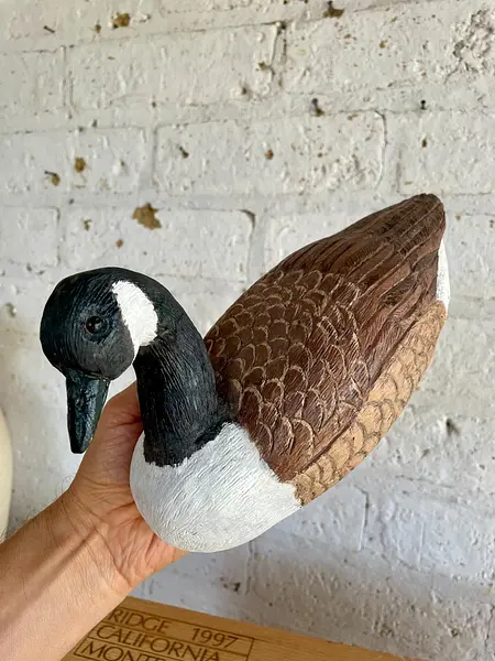 Pato Madera Tallada Canadiense Goose - U.S.A. 1990