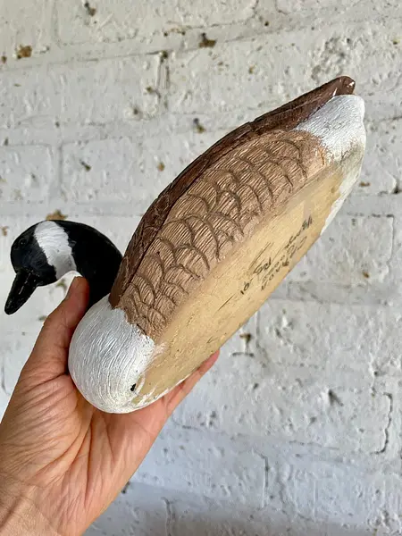 Pato Madera Tallada Canadiense Goose - U.S.A. 1990