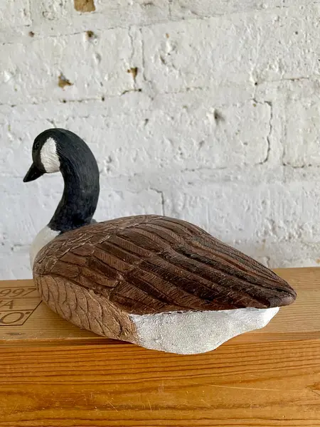 Pato Madera Tallada Canadiense Goose - U.S.A. 1990