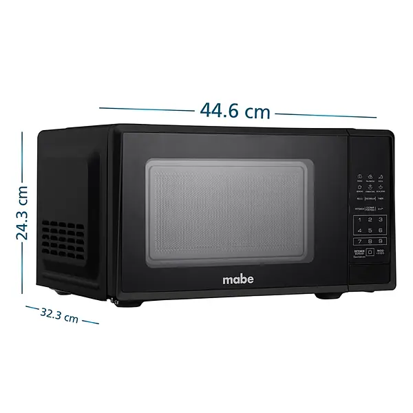 Horno Microondas 0.7 Cu.Ft. 20 Litros Negro Mabe