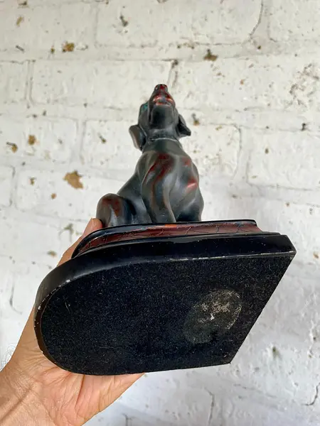 Tranca Libros X 2 Perros Resina - 1980