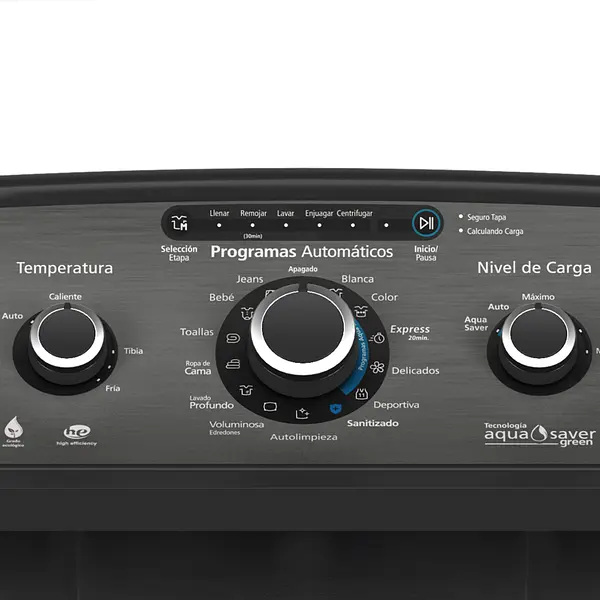Lavadora Automática 20 Kg Diamond Gray Mabe