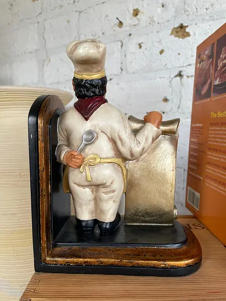 Tranca Libros Con Figura De Chef