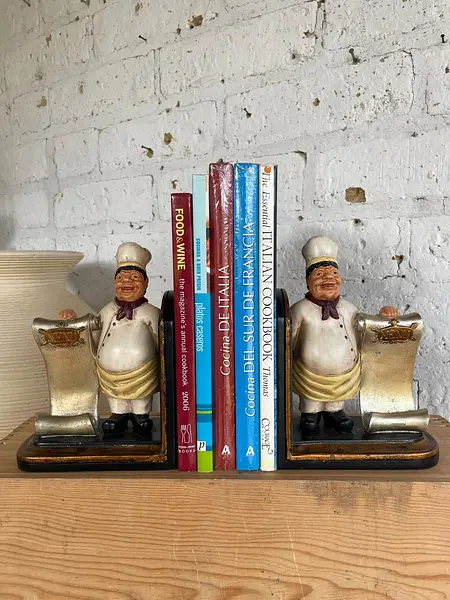 Tranca Libros Con Figura De Chef