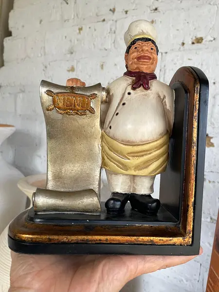 Tranca Libros Con Figura De Chef