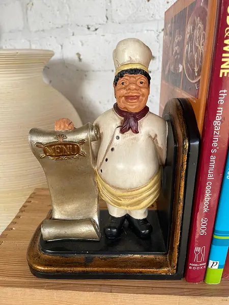 Tranca Libros Con Figura De Chef