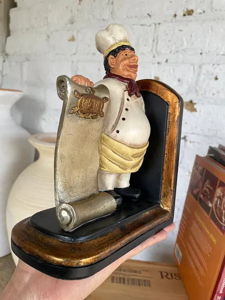 Tranca Libros Con Figura De Chef