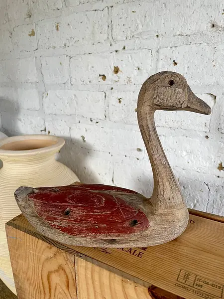 Pato Rústico Mediano Con Acabado Desgastado